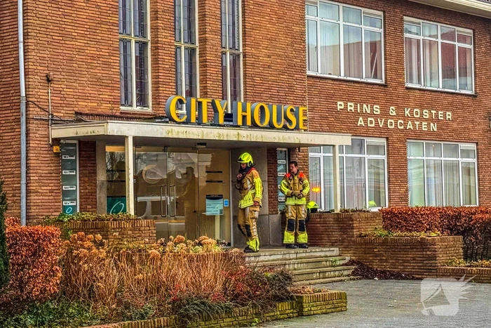 Gaslek in CityHouse, brandweer zet gebied af