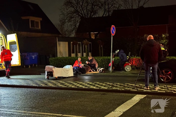 Persoon gewond na ongeval met scootmobiel