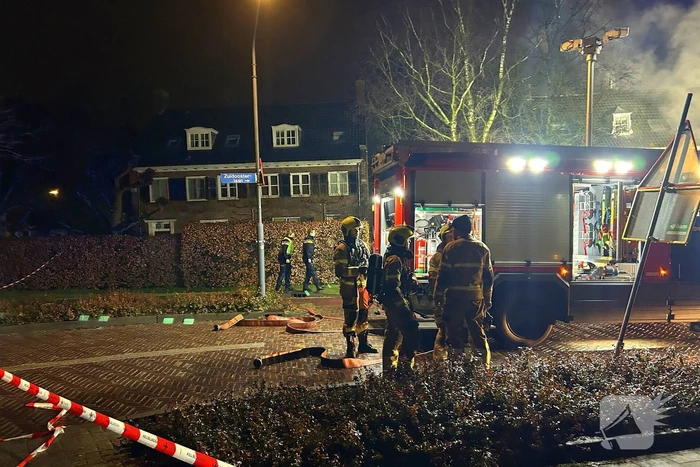 Veel rook bij brand in woning