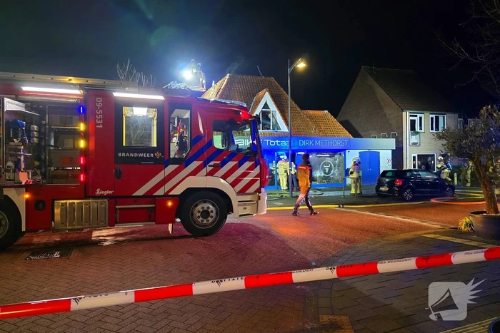 Zeer grote brand in fietsenwinkel