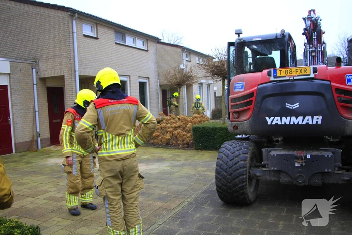 Gasleiding geraakt bij werkzaamheden