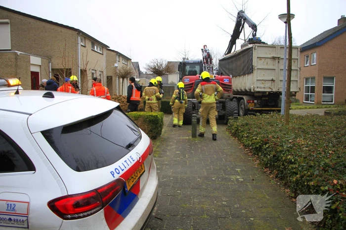 Gasleiding geraakt bij werkzaamheden