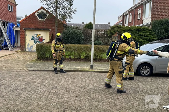 Gasleiding geraakt tijdens werkzaamheden in woning