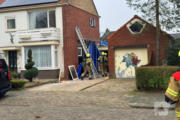 Gasleiding geraakt tijdens werkzaamheden in woning