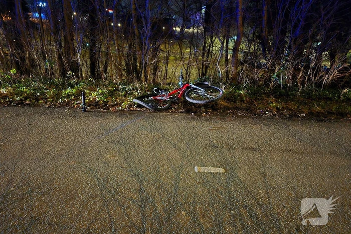 Bestuurder bestelbus rijdt met hoge snelheid in op fietser, ramt auto en slaat op de vlucht