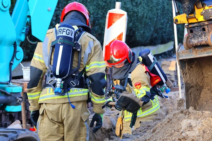 Gasleiding geraakt bij rioleringswerkzaamheden