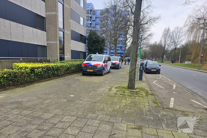 Rook in pand door slijpwerkzaamheden