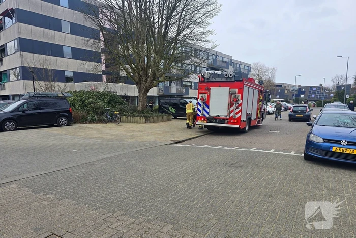 Rook in pand door slijpwerkzaamheden