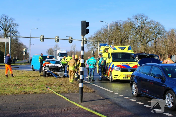 Gewonden bij kop-staartbotsing