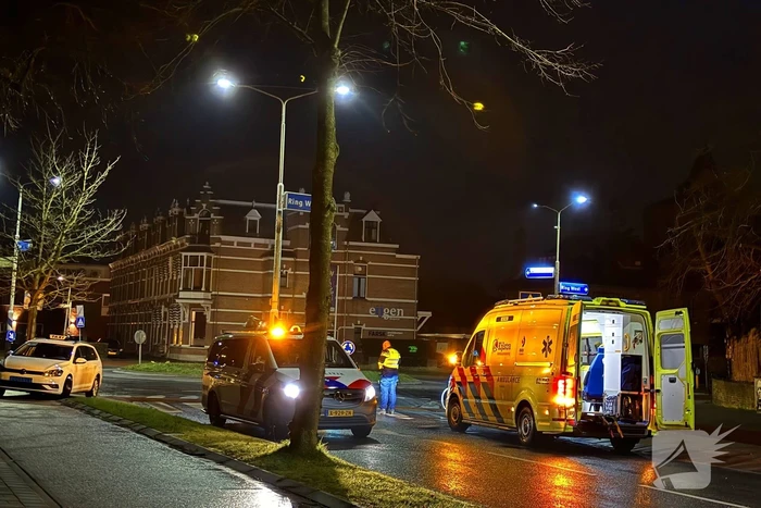 Aanrijding tussen taxi en fietser