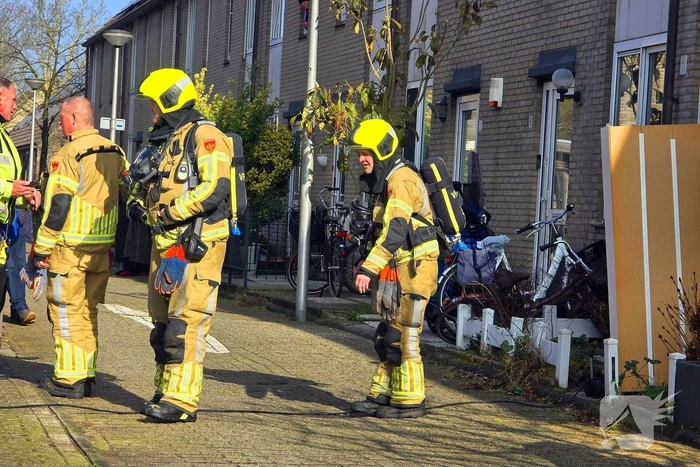 Brand door vergeten pizza in de oven