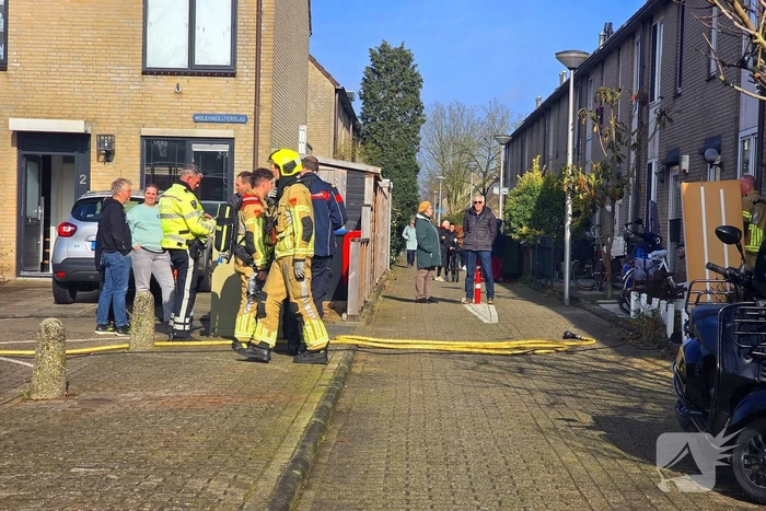 Brand door vergeten pizza in de oven