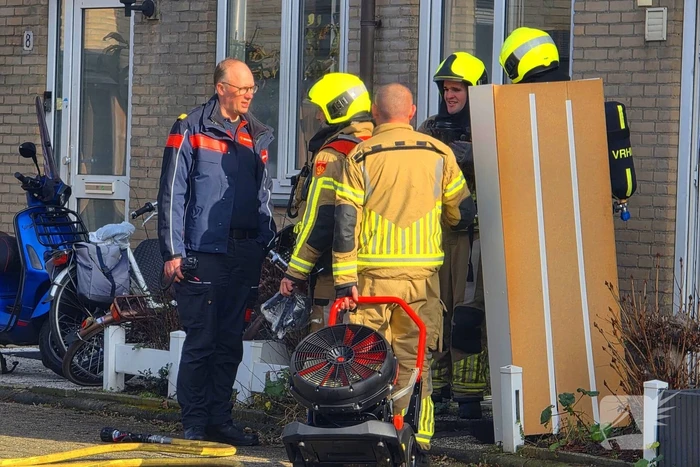Brand door vergeten pizza in de oven