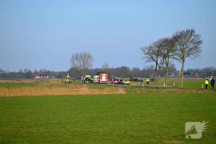 Ongeval met motorrijder, traumateam ingezet