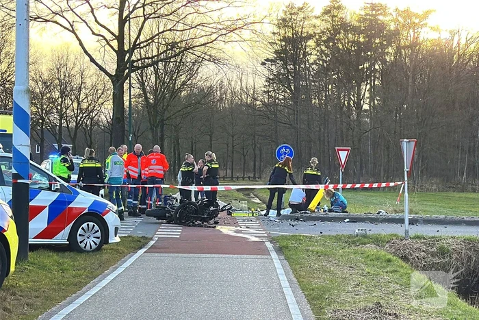 Motorrijder omgekomen bij fatale aanrijding
