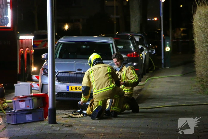 Brand in schoorsteen van woning