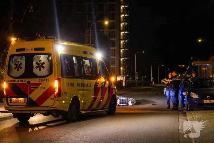 Scooterrijder gewond bij eenzijdig ongeval