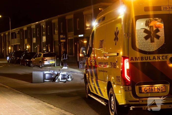 Scooterrijder gewond bij eenzijdig ongeval