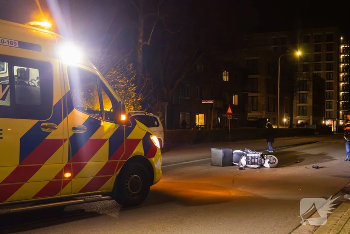 Scooterrijder gewond bij eenzijdig ongeval