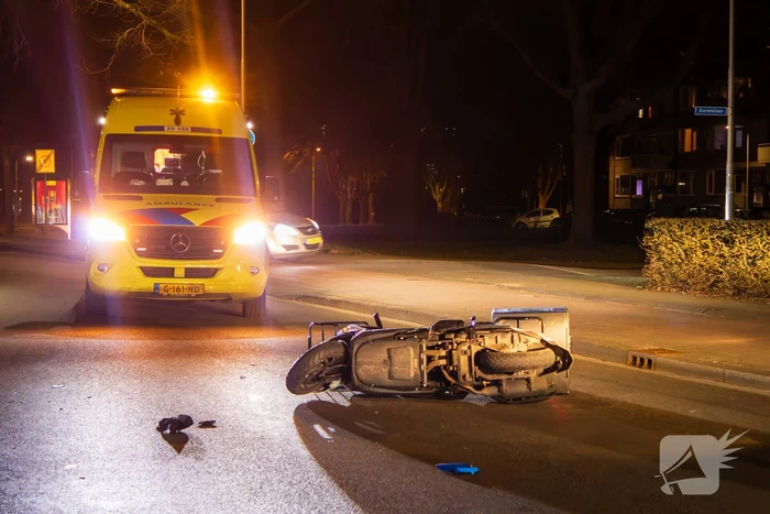 Scooterrijder gewond bij eenzijdig ongeval