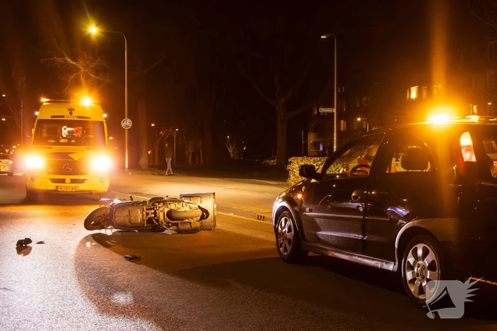 Scooterrijder gewond bij eenzijdig ongeval