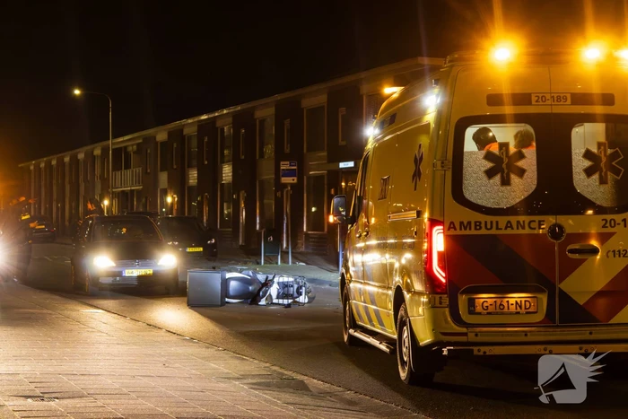 Scooterrijder gewond bij eenzijdig ongeval