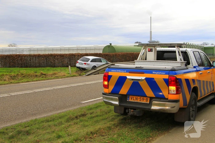 Auto zwaar beschadigd bij ongeval