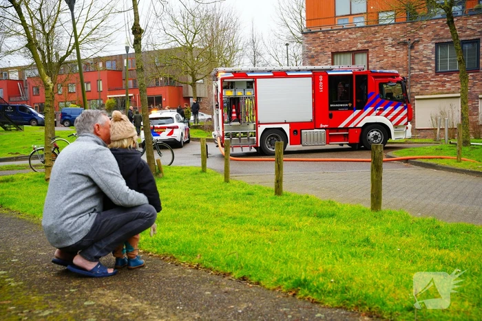Brand in woning geblust door brandweer