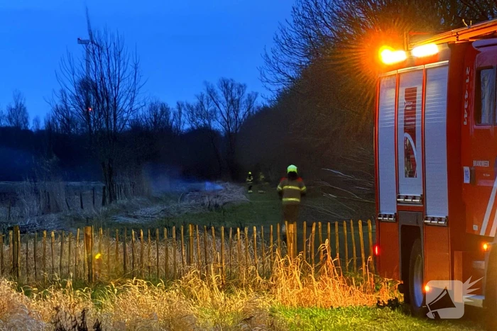 Brand in bosschage geblust