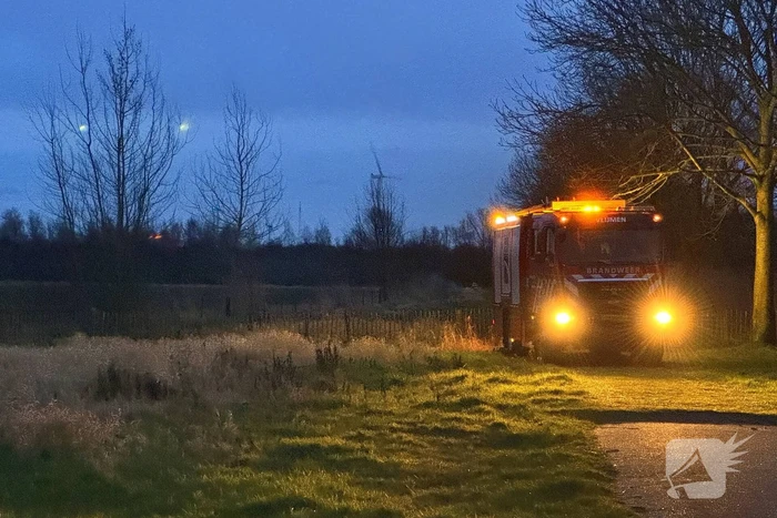 Brand in bosschage geblust