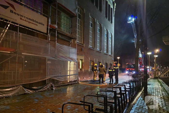 Flinke rookontwikkeling bij brand in concertzaal