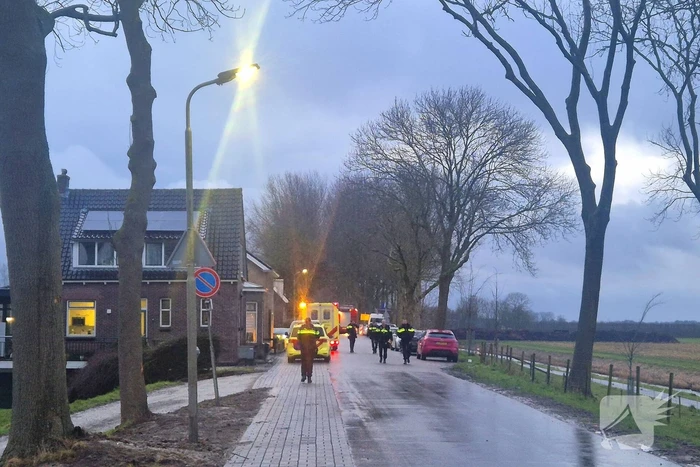 Brand in een woning door gaslek