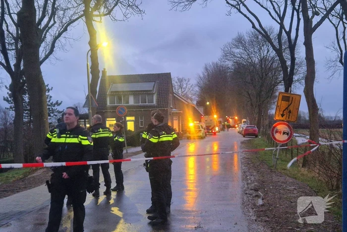 Brand in een woning door gaslek
