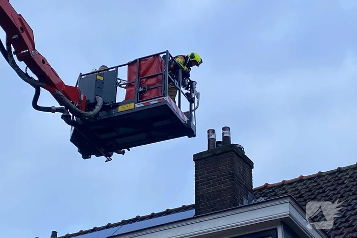 Schoorsteen gecontroleerd na brandmelding