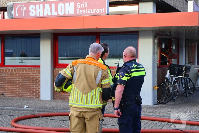 Brand in restaurant zorgt voor grote inzet van brandweer