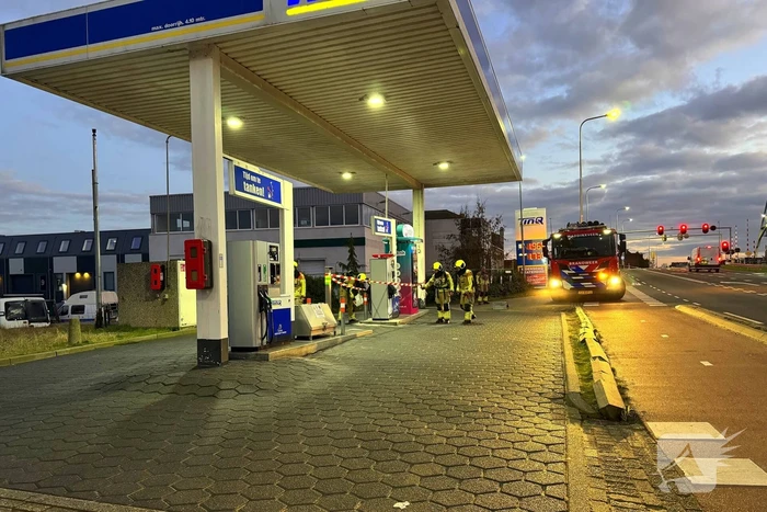 Ongeval gevaarlijke stof bij tankstation