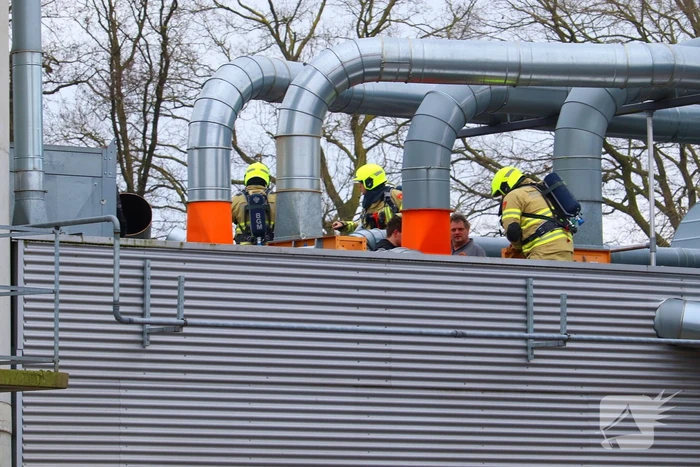 Dakbrand bij interieurinrichter geblust
