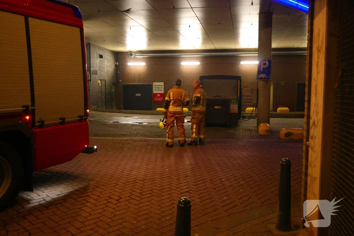 Brand in container snel geblust