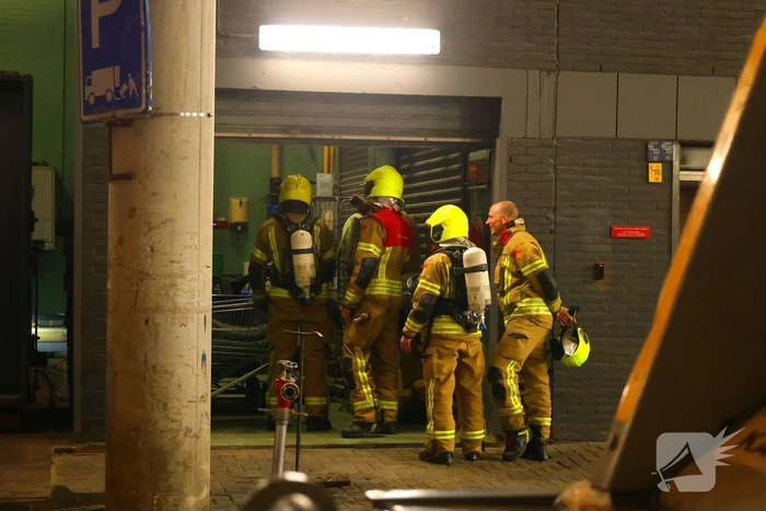 Brand in container snel geblust