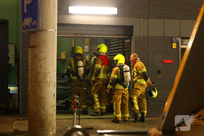 Brand in container snel geblust