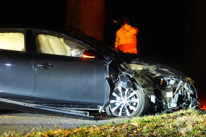 Automobilist botst tegen boom