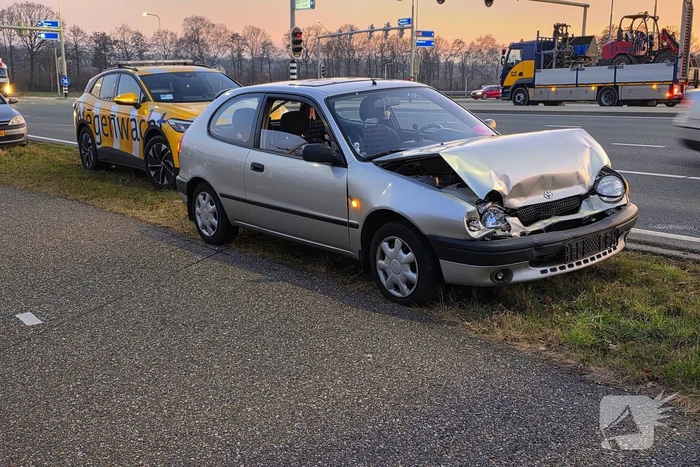 Kop-staartbotsing door overstekende voetganger