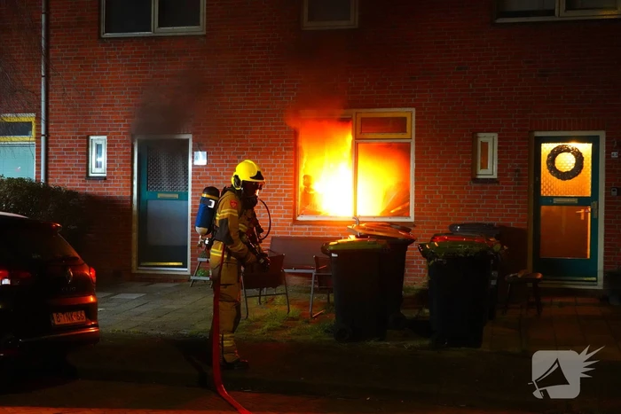 Bewoners opgevangen na keukenbrand
