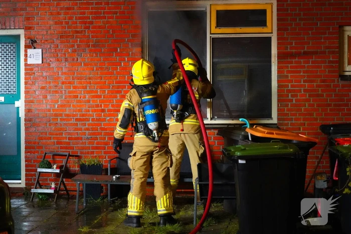 Bewoners opgevangen na keukenbrand