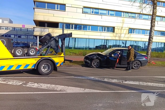 Flinke schade na botsing tijdens keer actie