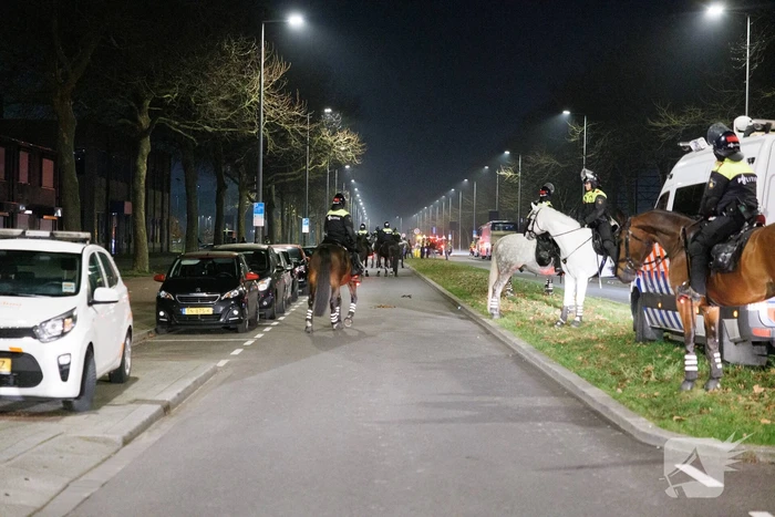 Feyenoord supporters verdreven door mobiele eenheid
