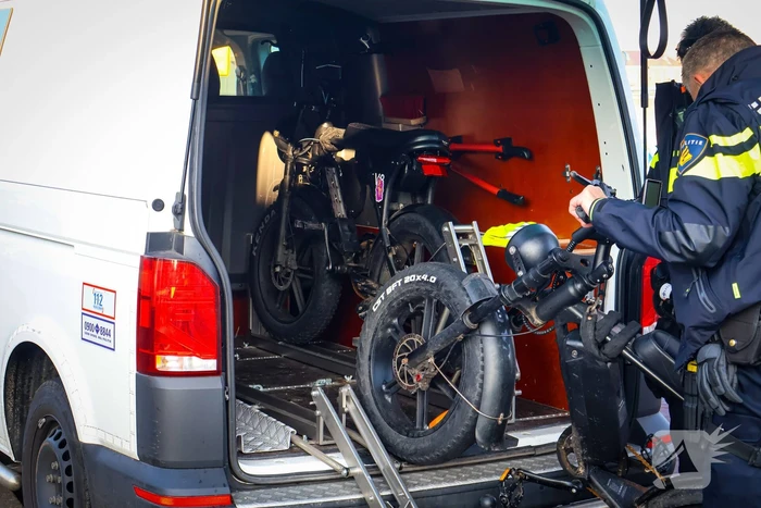Fatbikers in botsing: ambulancedienst verleent hulp