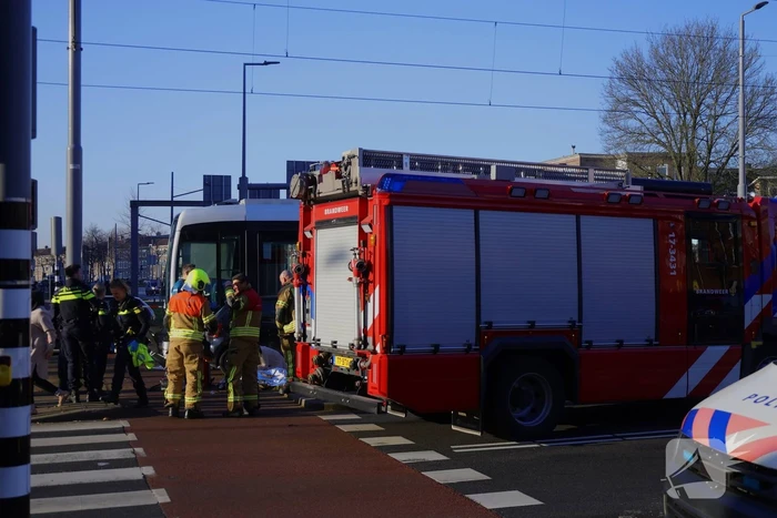 Botsing tussen tram en auto