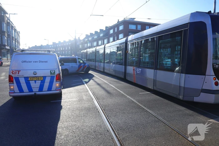 Botsing tussen tram en auto