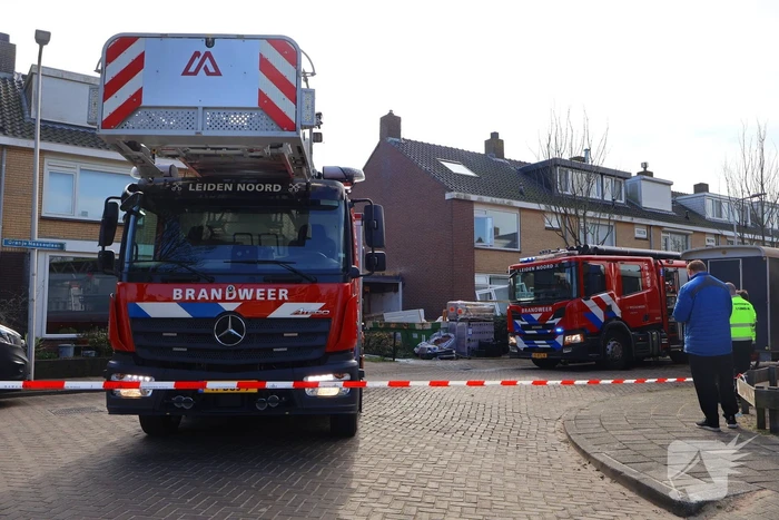 Brandweer ingezet voor brand in spouwmuur